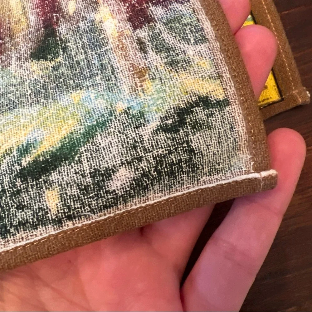 VTG 60s Sonacott Paris Midcentury Eiffel Tower Tea Towel Art 20x29 Retro French - Picture 4 of 5